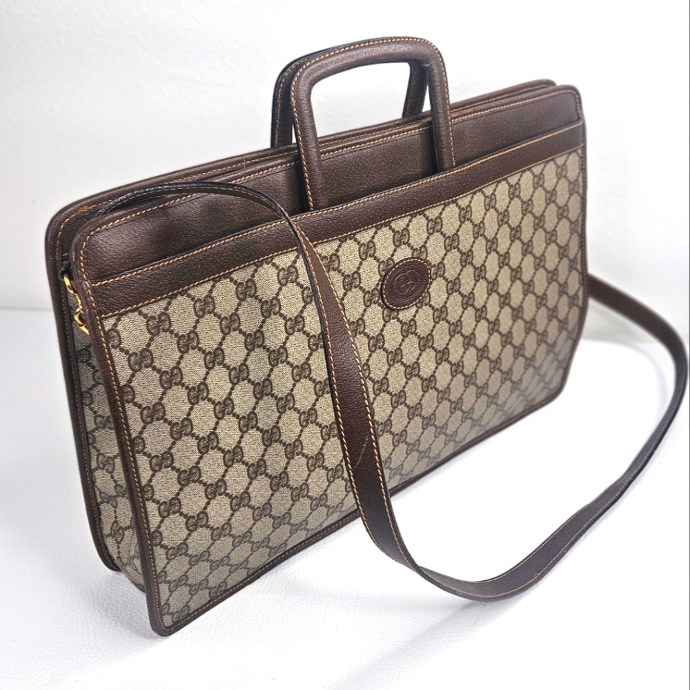 Authentic Gucci Supreme Monogram Shoulder Hand Bag Two-way Tote - Picture 2 of 16